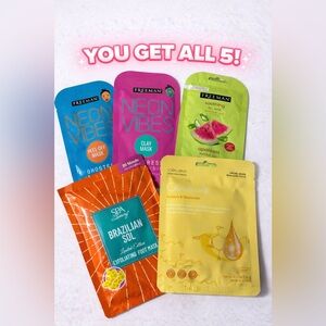 ✨ Face & Foot Mask Bundle – YOU GET ALL 5 | NEW ✨